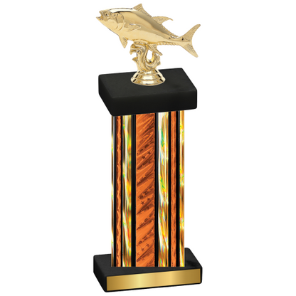 Single Orange Glacier Fishing Trophy