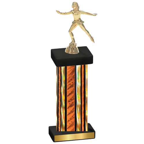 Single Orange Glacier Skater Trophy