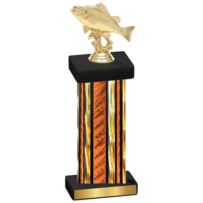 Single Orange Glacier Fishing Trophy