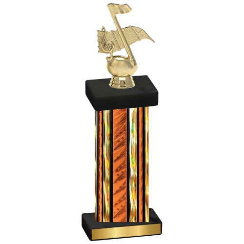 Single Orange Glacier Music Trophy