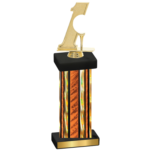 Single Orange Glacier Golf Trophy