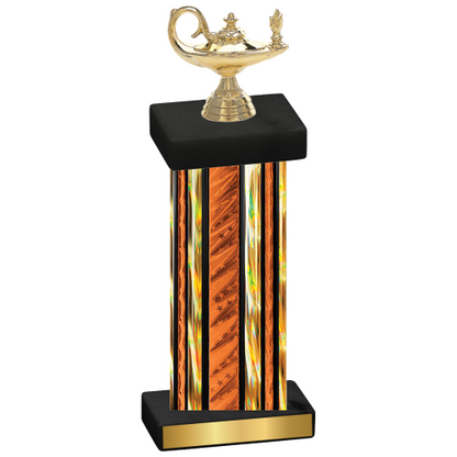 Single Orange Glacier Academics Trophy