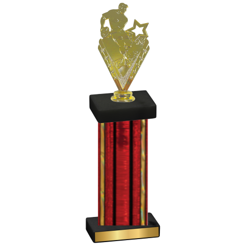 Single Red Glacier Rugby Trophy