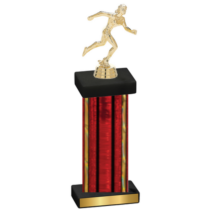 Single Red Glacier Running Trophy