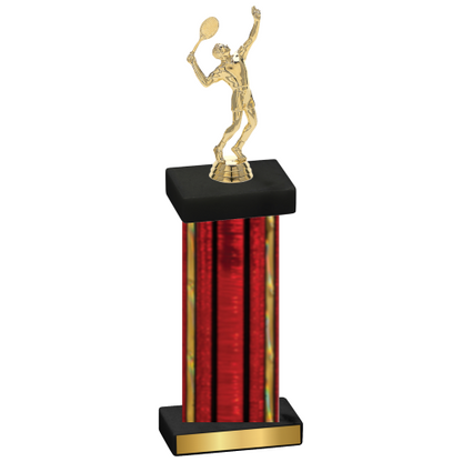 Single Red Glacier Tennis Trophy