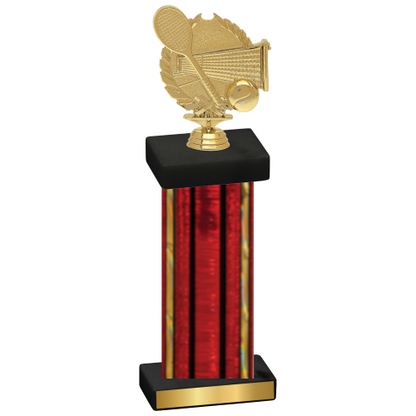 Single Red Glacier Tennis Trophy