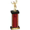 Single Red Glacier Volleyball Trophy