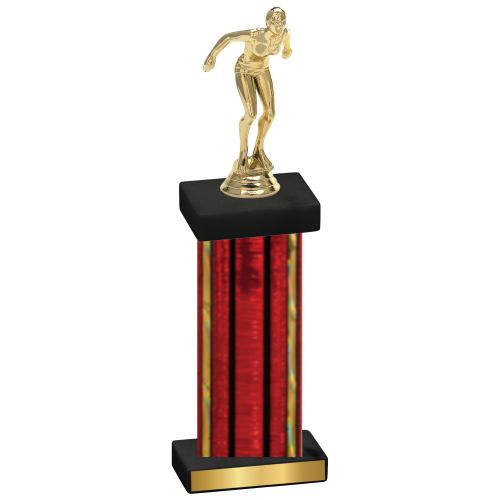 Single Red Glacier Tennis Trophy