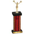 Single Red Glacier Cheerleading Trophy