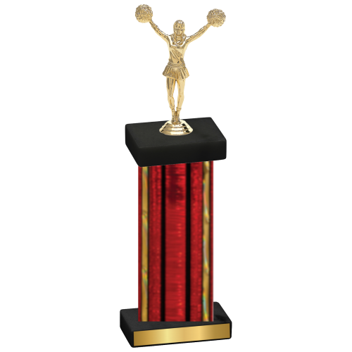 Single Red Glacier Cheerleading Trophy