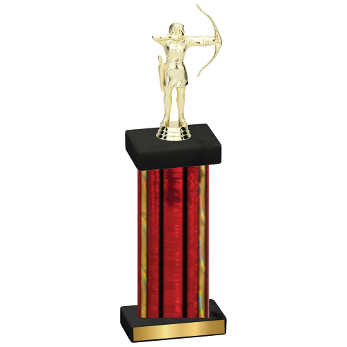 Single Red Glacier Archery Trophy