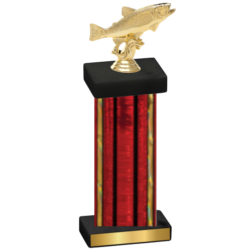 Single Red Glacier Fishing Trophy