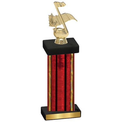 Single Red Glacier Music Trophy