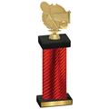Single Red Carbon Fiber Tennis Trophy