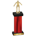 Single Red Carbon Fiber Wrestling Trophy
