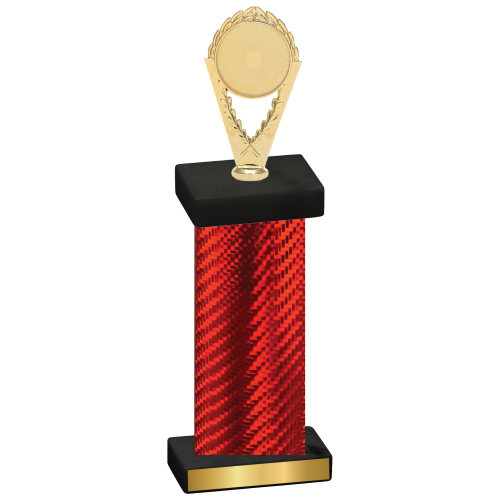 Single Red Carbon Fiber Insert Trophy