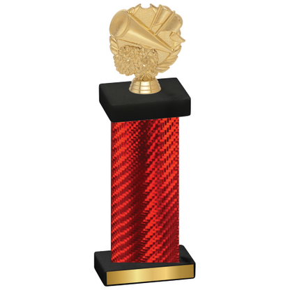 Single Red Carbon Fiber Cheerleading Trophy