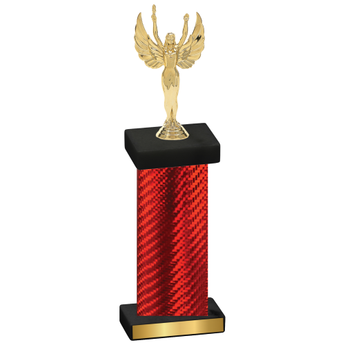 Single Red Carbon Fiber Victory Trophy