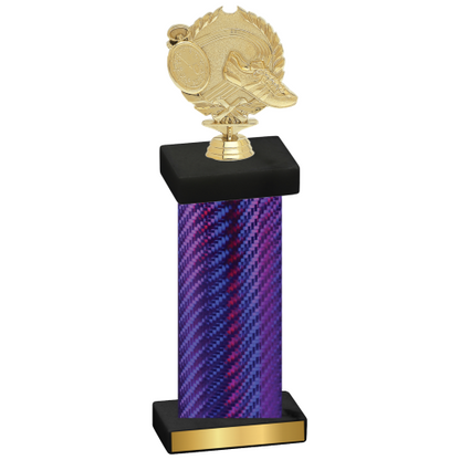 Single Purple Carbon Fiber Running Trophy