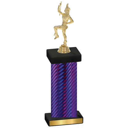 Single Purple Carbon Fiber Majorette Trophy