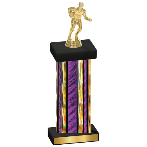 Single Purple Glacier Rugby Trophy