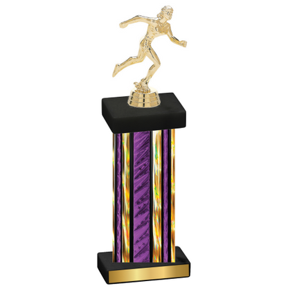 Single Purple Glacier Running Trophy