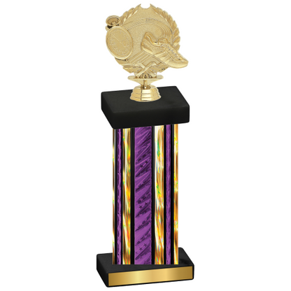 Single Purple Glacier Running Trophy