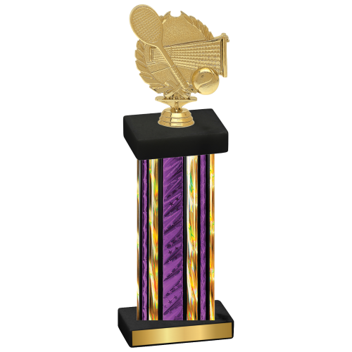 Single Purple Glacier Tennis Trophy