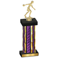 Single Purple Glacier Bowling Trophy