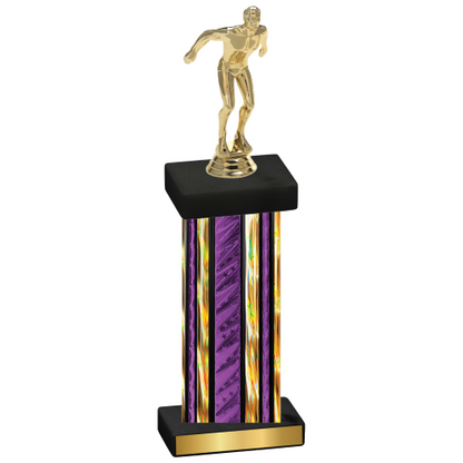 Single Purple Glacier Swimming Trophy