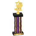 Single Purple Glacier Pickleball Trophy
