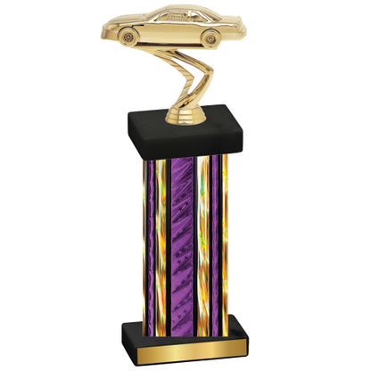 Single Purple Glacier Cars Trophy