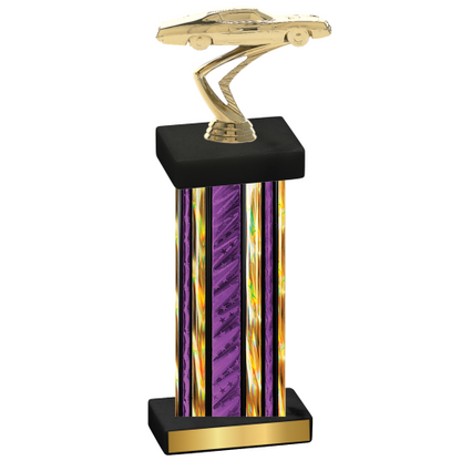 Single Purple Glacier Cars Trophy