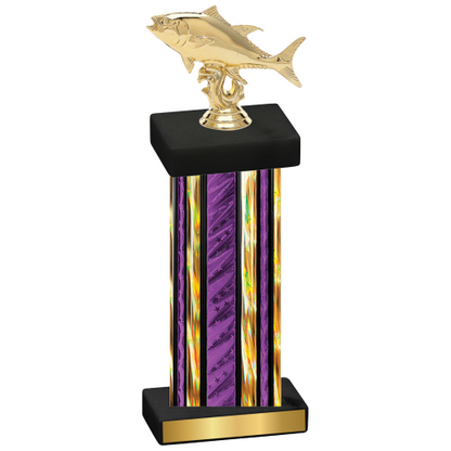 Single Purple Glacier Fishing Trophy