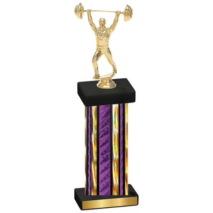 Single Purple Glacier Weights Trophy