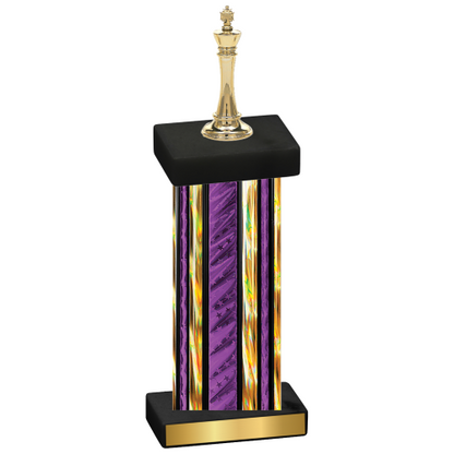 Single Purple Glacier Chess Trophy