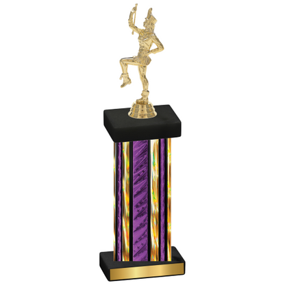 Single Purple Glacier Majorette Trophy