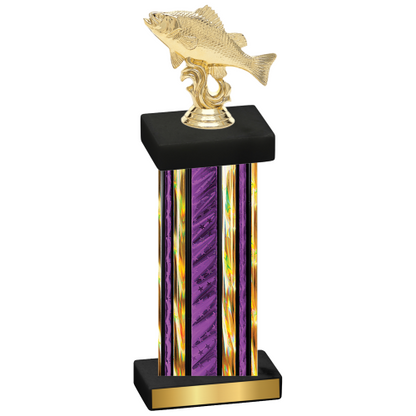 Single Purple Glacier Fishing Trophy