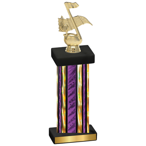 Single Purple Glacier Music Trophy