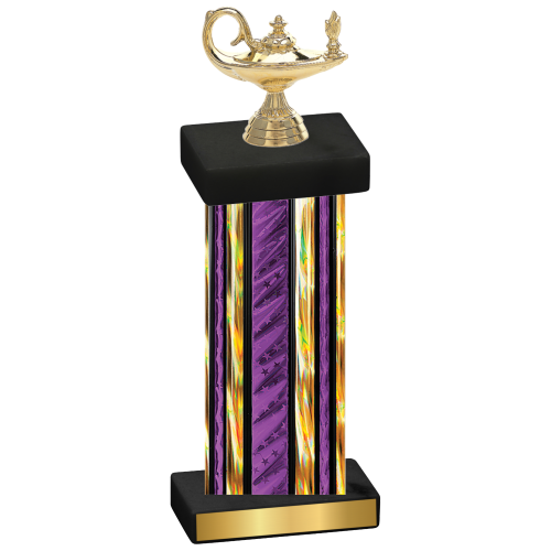 Single Purple Glacier Academics Trophy