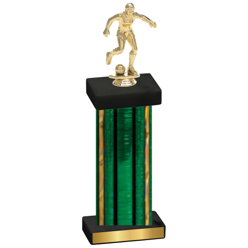 Single Green Glacier Soccer Trophy