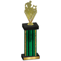 Single Green Glacier Rugby Trophy