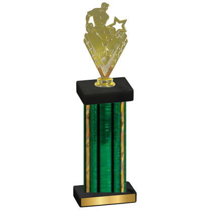 Single Green Glacier Rugby Trophy