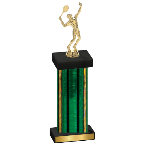 Single Green Glacier Tennis Trophy