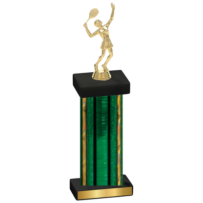 Single Green Glacier Tennis Trophy