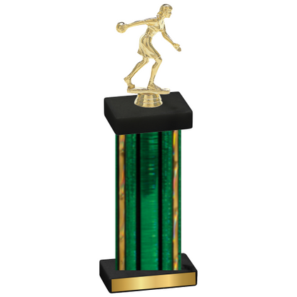 Single Green Glacier Bowling Trophy