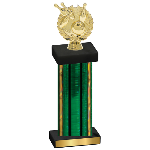 Single Green Glacier Bowling Trophy