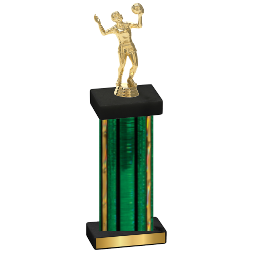 Single Green Glacier Volleyball Trophy