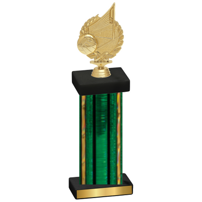 Single Green Glacier Volleyball Trophy