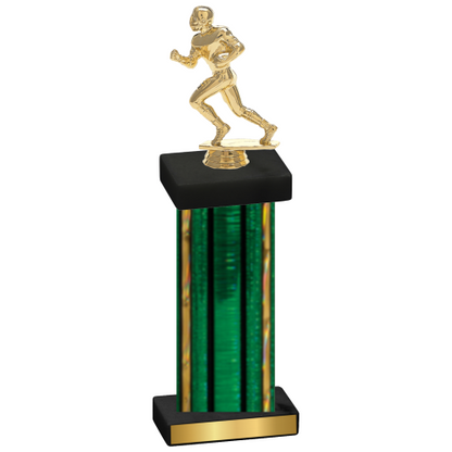 Single Green Glacier Football Trophy